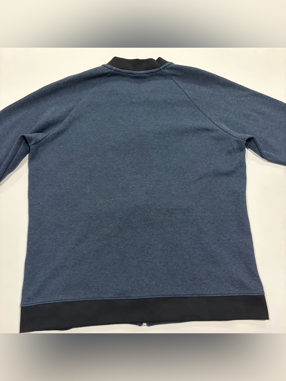 Under Armour Bomber Jacket XL Blue Full Zip Athletic Track Sweatshirt Men’s - Picture 6 of 9